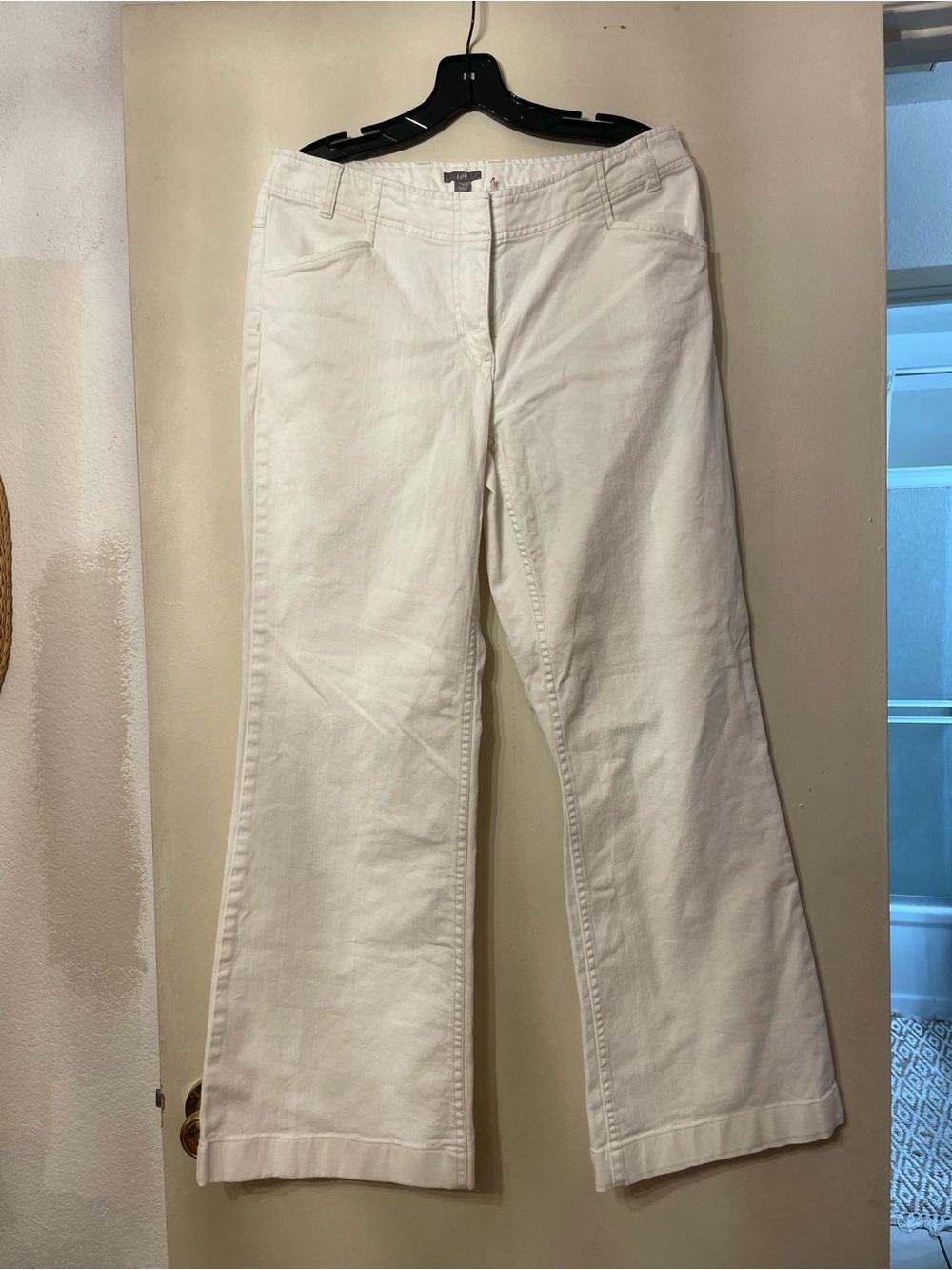 NWT JJill White Women's Wide-Leg Pants